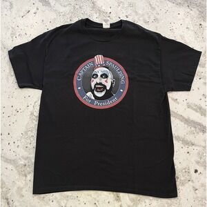 Captain Spaulding House of 1000 Corpses Lrg Blk T-shirt VTG Y2K Grunge Punk Edgy